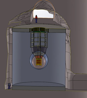 nEXO design in the SNOLAB Cryopit